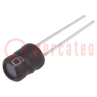 Induttore: a filo; THT; 68uH; 1A; ±10%; Ø6,5x8,5mm; verticali