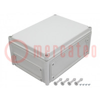 Enclosure: wall mounting; X: 280mm; Y: 380mm; Z: 180mm; EK; grey; IK08