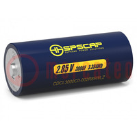 Supercapacitor; 3000F; 2.85VDC; Ø60.8x144.4mm; Ifsm: 2222A