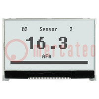 Display: LCD; grafisch; 128x64; COG,FSTN Positive; wit; LED; PIN: 28