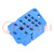 Socket; PIN: 14; 10A; 250VAC; on panel; for soldering; -40÷70°C