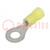 Tip: ring; M6; Ø: 6.35mm; 3÷6mm2; crimped; for cable; insulated