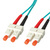 LEONI LWL-Kabel duplex 50/125µm OM3, Suhner SC/SC, 2 m