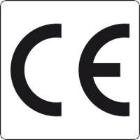 CE-Kennzeichnung auf Rolle, 500 Stück auf Rolle, 2,5 x 2,5 cm