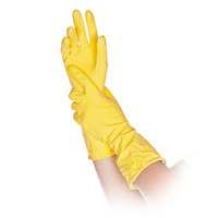 Universalhandschuh Putzhandschuh, Bettina Latexhandschuh gelb, 30 cm Länge Version: 02 - Größe: L