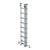 Munk Sprossen-Schiebeleiter aus Aluminium, dreiteilig, Standhöhe: ca. 5,9 m