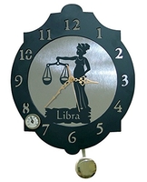 IMEX EL ZORRO EL ZORRO 11390-RELOJ LIBRA, 374 X 312 MM, METAL, GRIS, 40X34X7 CM