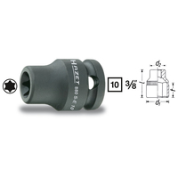 Schlag-, Maschinenschrauber-Steckschlüssel-Einsatz (TORX) 880S-E12 - Vierkant