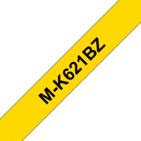M-Schriftbandkassetten M-K621, schwarz auf gelb