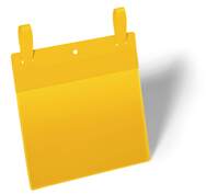 DURABLE Gitterboxtasche mit Schlaufen A5 quer, gelb