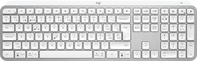 Logitech MX Keys S tastiera RF senza fili + Bluetooth QWERTZ Svizzere Alluminio, Bianco