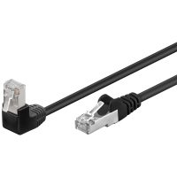 Goobay 94186 kabel sieciowy Czarny 0,5 m Cat5e F/UTP (FTP)