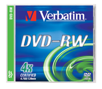 Verbatim 43284 DVD en blanco 4,7 GB DVD-RW 1 pieza(s)