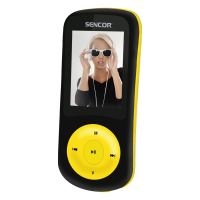 Sencor SFP 5870 BYL odtwarzacz MP3/MP4 Odtwarzacz MP4 8 GB Czarny, Żółty