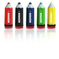 Kores SP35811 potloodslijper Handmatige puntenslijper Verschillende kleuren, Zwart, Blauw, Groen, Rood, Geel