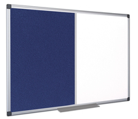 Bi-Office XA0322170 afficebord Binnen Blauw, Wit Aluminium