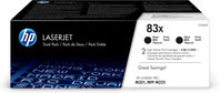 HP 83X LaserJet – zestaw 2 oryginalnych czarnych wkładów z tonerem o dużej pojemności