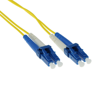 ACT LC-LC 9/125um OS1 Duplex 1m (RL9901) Glasvezel kabel Geel