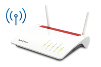 FRITZ!Box Box 6890 LTE vezetéknélküli router Gigabit Ethernet Kétsávos (2,4 GHz / 5 GHz) 4G Vörös, Fehér