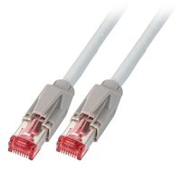 EFB Elektronik K8708GR.0,50 Netzwerkkabel Grau 0,5 m Cat6a S/FTP (S-STP)