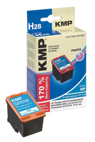 KMP H28 tintapatron 1 db Fotó fekete, Fotó cián, Fotó bíborvörös