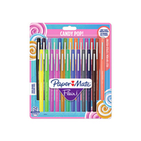 Papermate Flair Candy Pop Capped gel pen Medium Multicolour 24 pc(s)