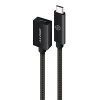 ALOGIC MU31CC-EXT-01BLK cable USB 1 m USB 3.2 Gen 2 (3.1 Gen 2) USB C Negro
