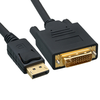 SBOX DP-DVI-2 video átalakító kábel 2 M DisplayPort Fekete