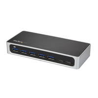 StarTech.com 7 Port USB-C Hub met Fast Charge poort - USB-C naar 5x USB-A 2x USB-C (USB 3.0 SuperSpeed 5Gbps) - USB 3.2 Gen 1 Type-C Hub met Power Adapter - Desktop/Laptop Hub