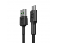 Green Cell KABGC23 USB-kabel 0,3 m USB 2.0 USB A Micro-USB B Zwart