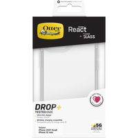 OtterBox React + Trusted Glass Series voor Apple iPhone 13 mini, transparant