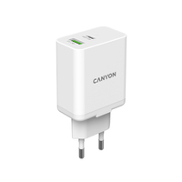 Canyon CNE-CHA20W03 mobiltelefon töltő Univerzális Fehér AC Beltéri