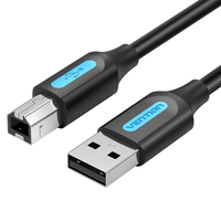 Vention COQBD USB-kabel 0,5 m USB 2.0 USB A USB B Zwart