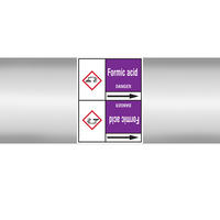 Brady FORMIC ACID 127X33RL-T3-P21 selbstklebendes Etikett Rechteck Permanent Violett, Weiß