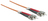Intellinet Glasfaser LWL-Anschlusskabel, Duplex, Multimode, ST/ST, 50/125 µm, OM2, 10 m, orange