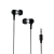 LogiLink HS0015A hoofdtelefoon/headset Bedraad In-ear Muziek Zwart