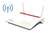 FRITZ!Box Box 6890 LTE WLAN-Router Gigabit Ethernet Dual-Band (2,4 GHz/5 GHz) 4G Rot, Weiß