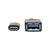 Tripp Lite U428-C6N-F Adaptador USB-C a USB-A (M/H), USB 3.1 Gen 1 (5 Gbps), Certificado USB-IF, Compatible con Thunderbolt 3, 15.24 cm [6 Pulgadas]