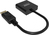 Vision TC-DPVGA/BL video kabel adapter DisplayPort VGA (D-Sub) Zwart
