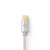 Nedis CCTB61600AL20 USB-kabel 2 m USB 3.2 Gen 1 (3.1 Gen 1) USB A USB C Aluminium
