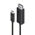 ALOGIC ELUCDP-02RBLK video kabel adapter 2 m USB Type-C DisplayPort Zwart
