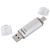 Hama C-Laeta lecteur USB flash 64 Go USB Type-A / USB Type-C 3.2 Gen 1 (3.1 Gen 1) Argent
