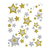 Avery 52952 sticker decorativi Lamina Oro, Argento Rimovibile 6 pz