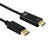 ROLINE DisplayPort Kabel DP - UHDTV, Slim, M/M, zwart, 3 m