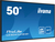iiyama LE5041UHS-B1 visualizzatore di messaggi Pannello piatto per segnaletica digitale 125,7 cm (49.5") LCD 350 cd/m² 4K Ultra HD Nero 18/7