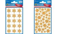 AVERY Zweckform ZDesign Stickers de Noël "étoiles", or (72052225)
