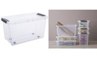 Plast team Boîte de rangement PROBOX à roulettes, 70 litres (63600168)
