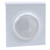 Odace Styl Pratic, plaque Blanc avec couvercle souple translucide 1 poste IP44 (S520772)