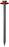 Impu-Stahlnadel gehärtet 2x18mm Stahl blank