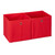 Relaxdays Aufbewahrungsbox 2er Set, quadratisch, Aufbewahrung für Regal, Stoffbox in Würfelform 30x30x30 cm, Farbauswahl